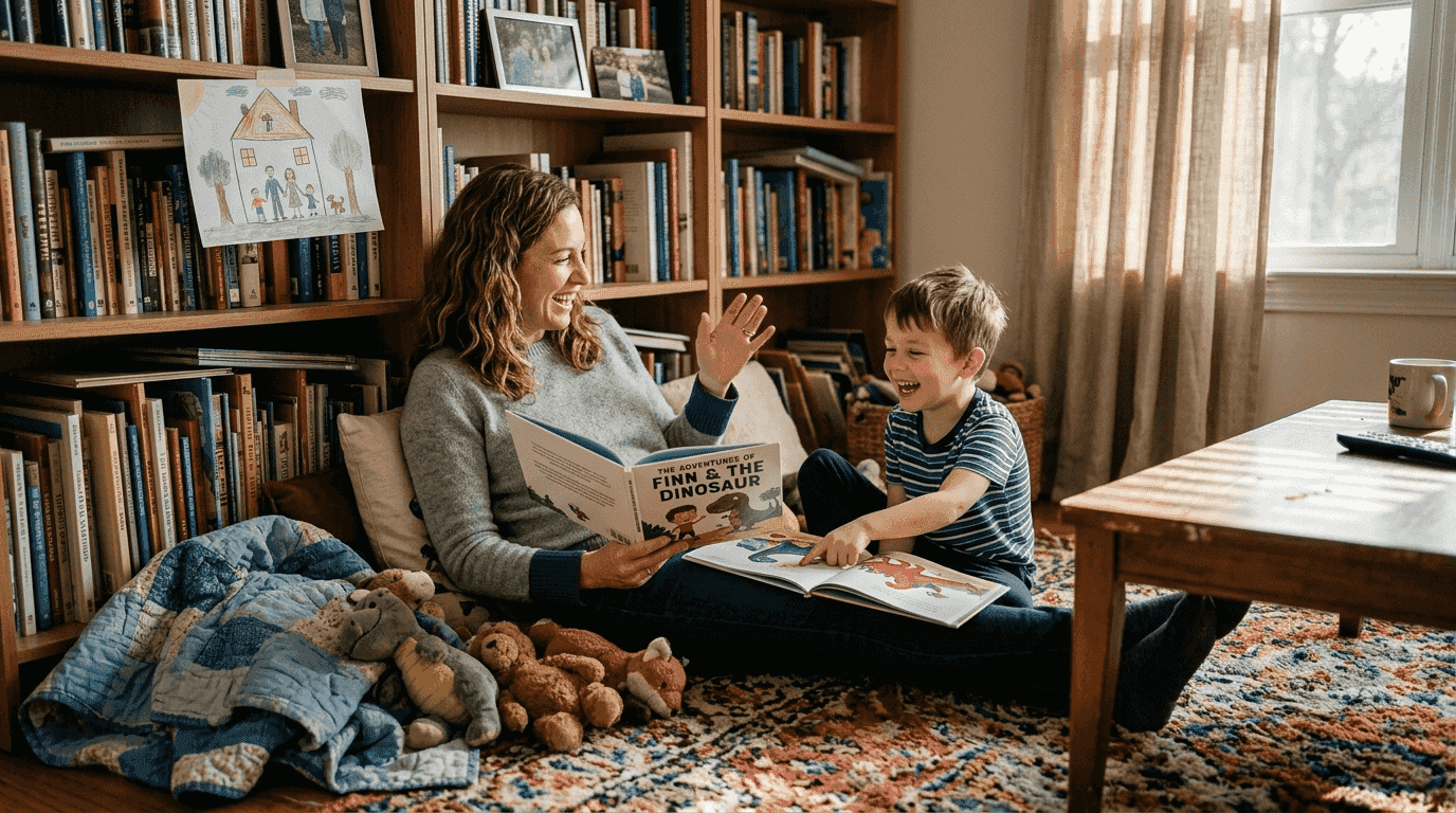 Storytelling workflow to boost children's creativity