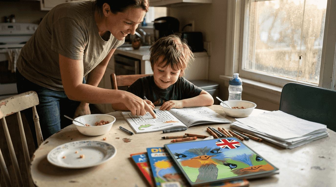 Children's activity book checklist for learning in 2026